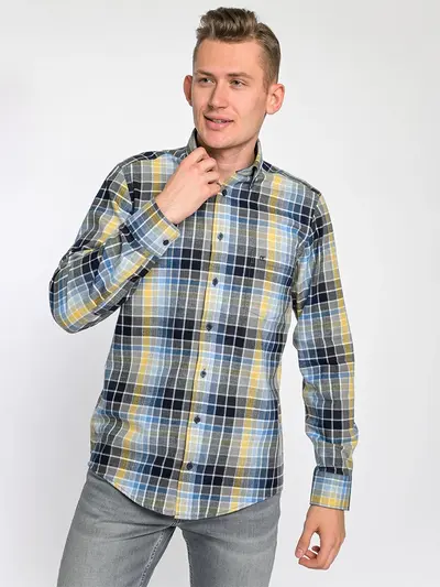 Повседневная рубашка прямого кроя